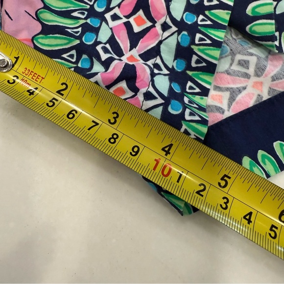 Lilly Pulitzer Katia 5” Short High Tide Navy Tall Order Engineered Sz XS - Picture 8 of 11